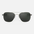 Randolph USA aviator accessories in gunmetal and American gray with sleek metal accents and classic design.
