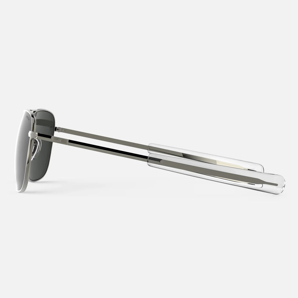 Randolph USA Aviator accessories in gunmetal and American gray with sleek metal accents and detailed craftsmanship.