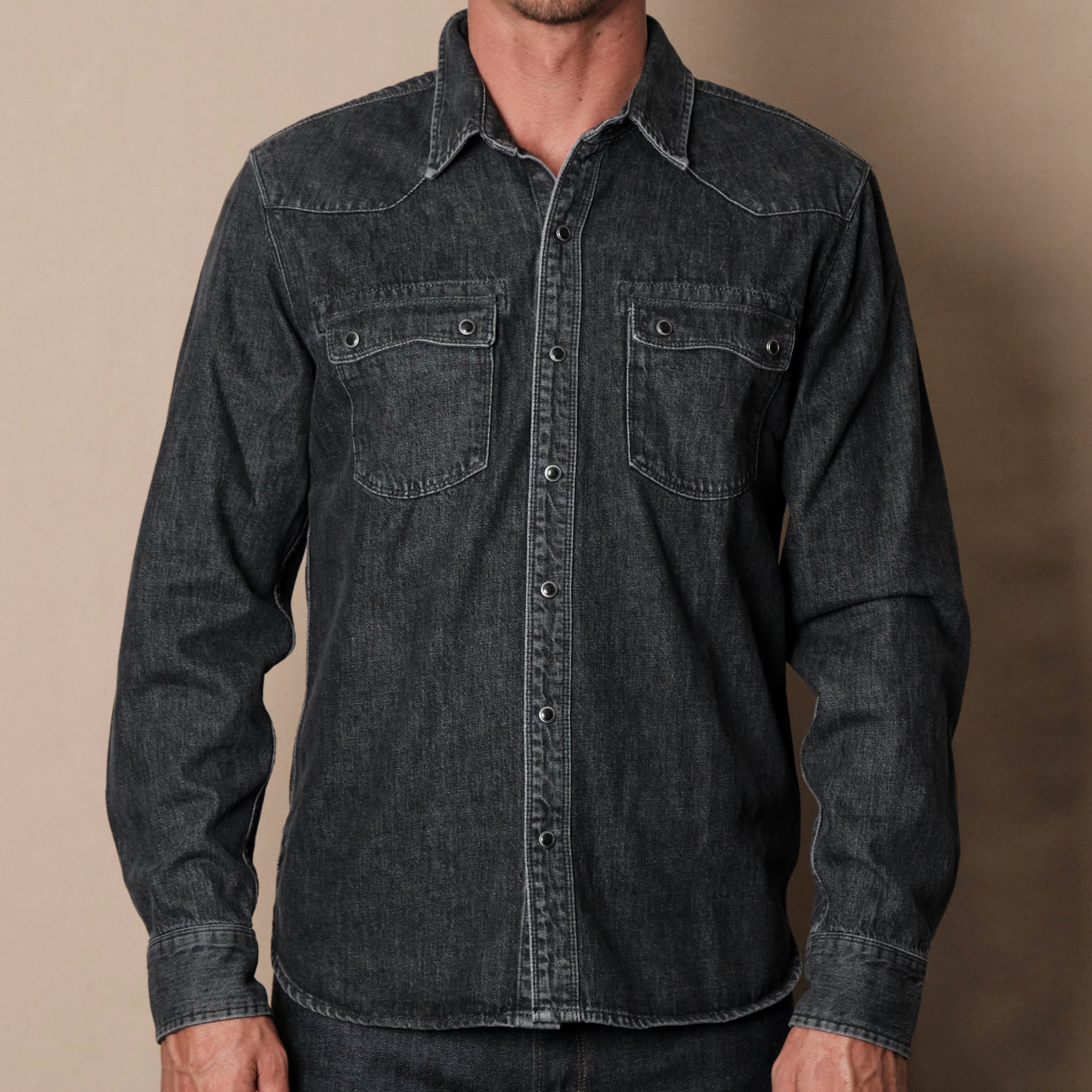 Modern Western Stone Washed Denim - Black