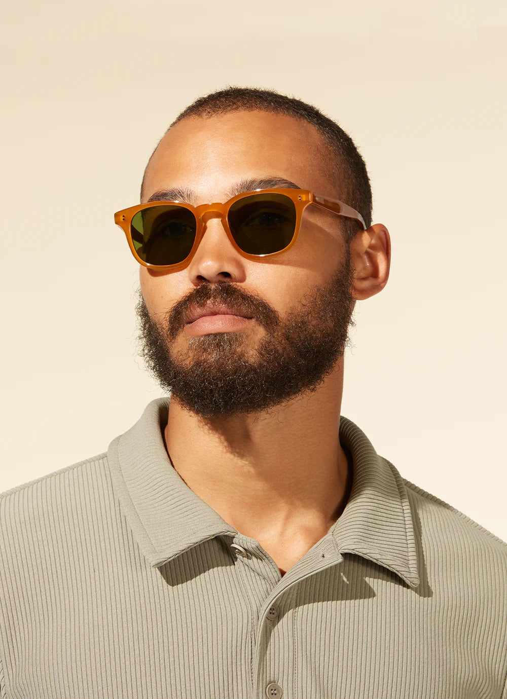 Garrett Leight Ace II sunglasses with semi-flat black frames and G15 tinted lenses, showcasing sleek eyewear design.