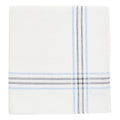 Simonnot-Godard Aran cotton linen pocket square with a classic pattern, perfect for adding elegance to accessories.