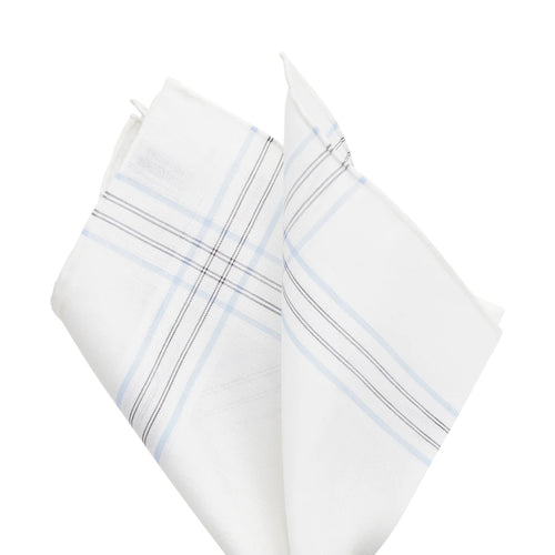 Simonnot-Godard Aran cotton linen pocket square with a classic pattern, perfect for adding a touch of elegance to accessories.