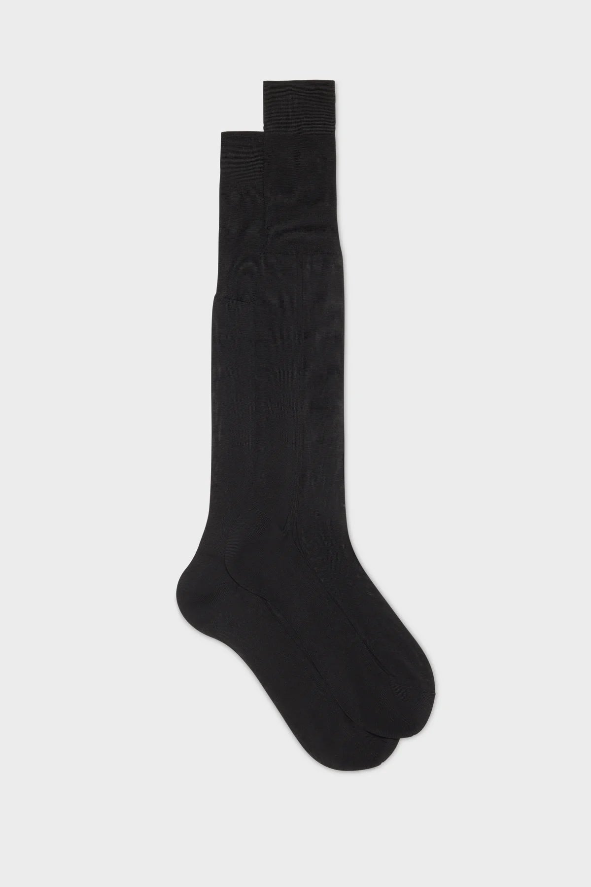 Celio Silk Socks - Black Over The Calf