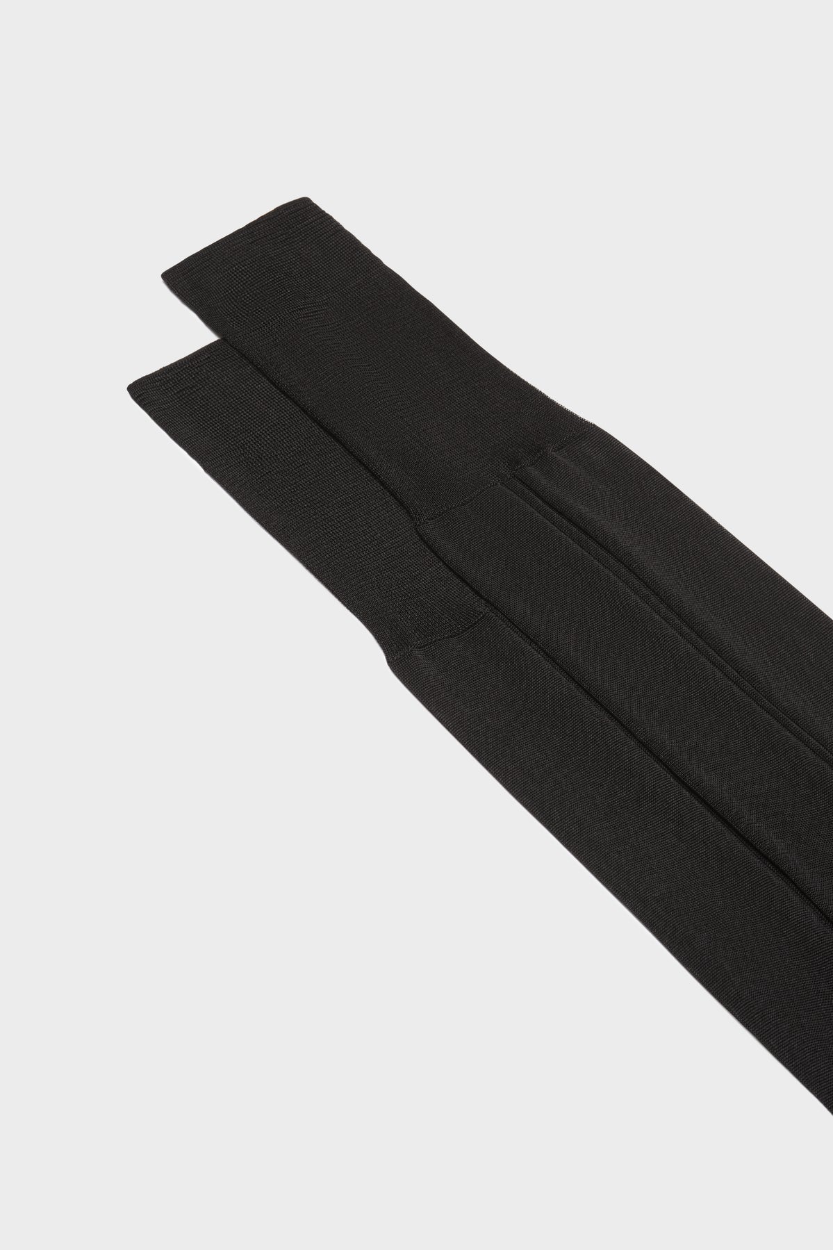 Celio Silk Socks - Black Over The Calf