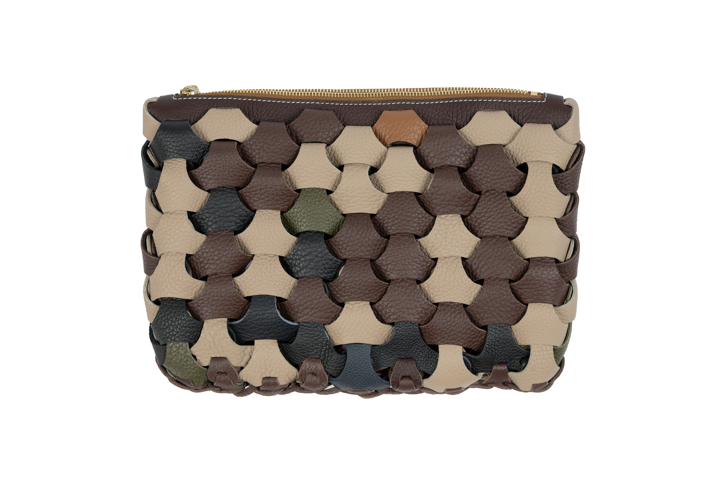 Boho Zip Clutch Bag - Multicolor