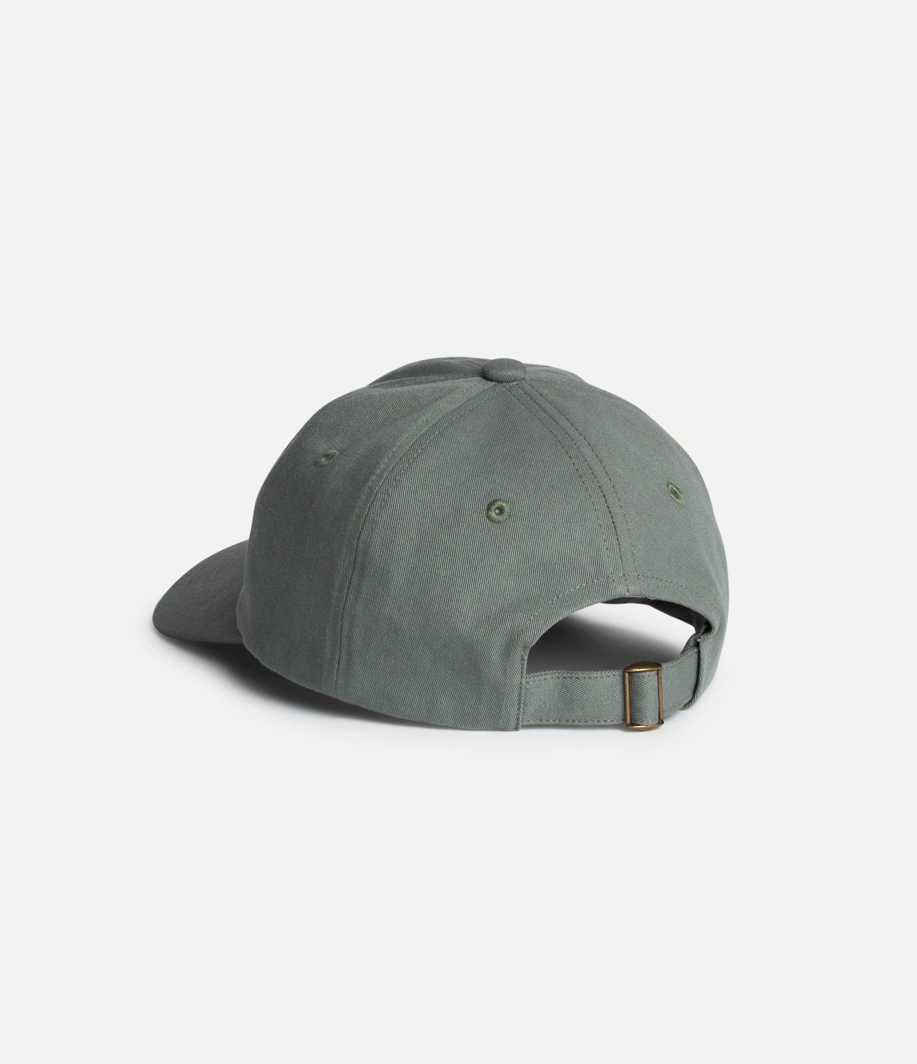 Light army cotton twill cap with Swan logo from Merz b Schwanen, casual accessory featuring adjustable strap and classic design.