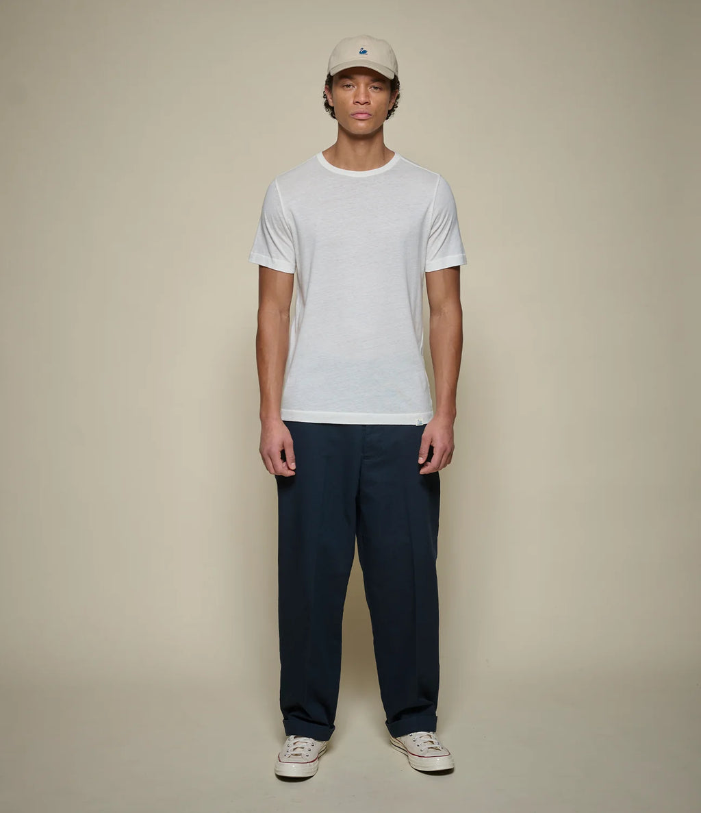 Premium Cotton-Cashmere T-Shirt - Natural