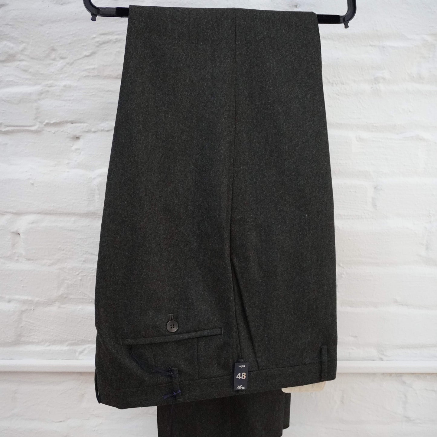 Dress Trouser - Dark Green Flannel