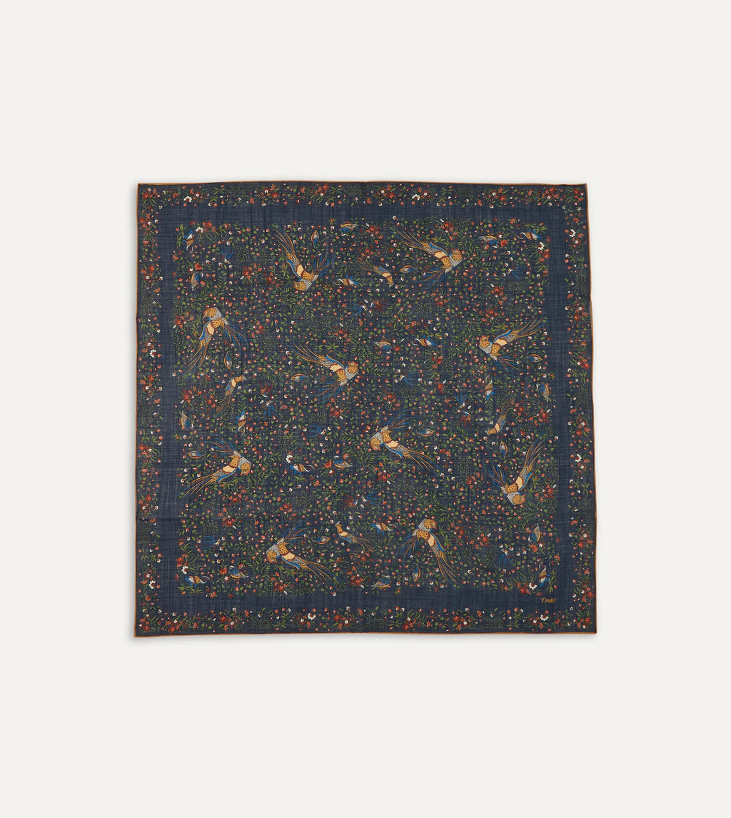 Birds of Paradise Wool Scarf