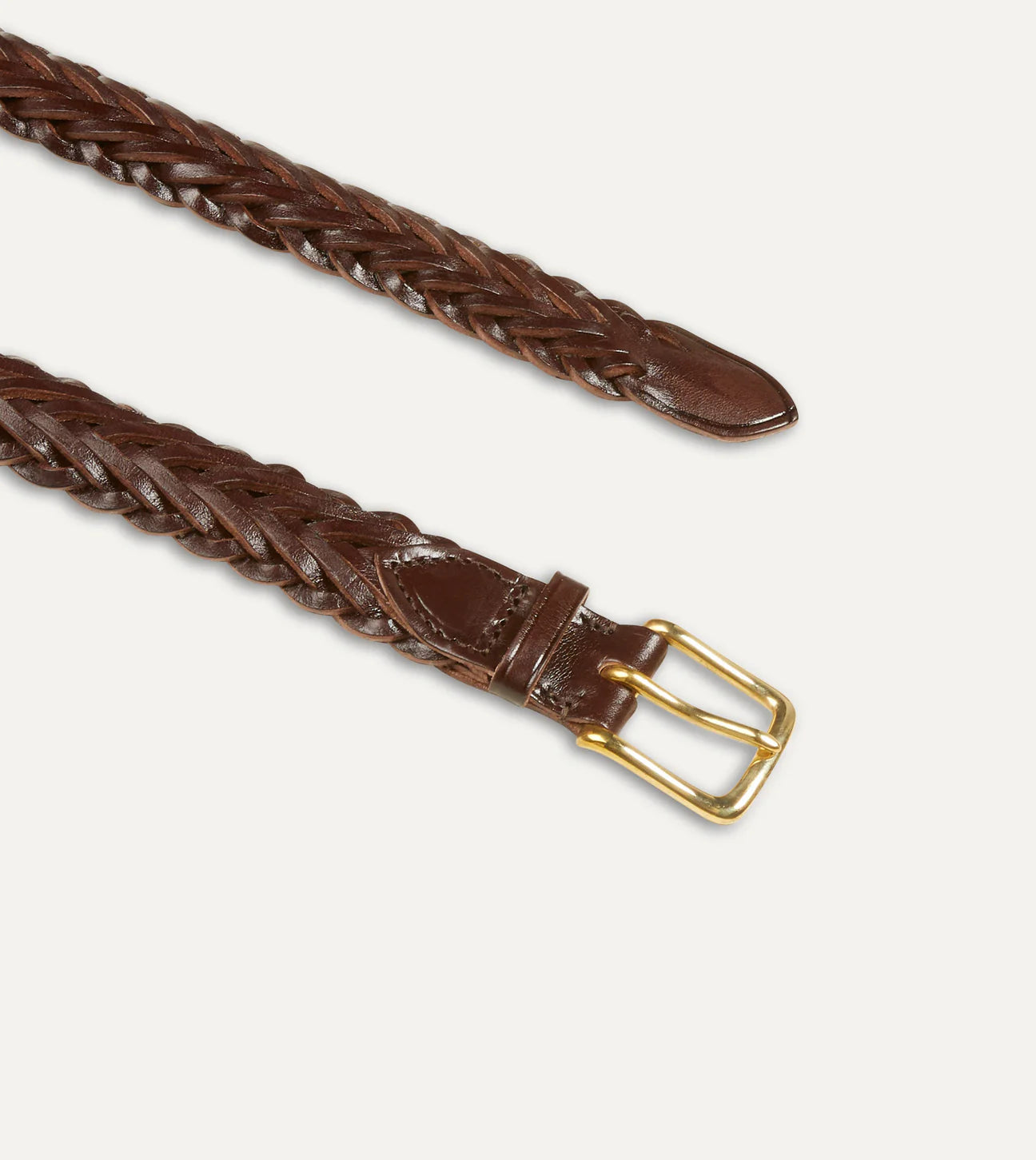 Braided Belt - Brown