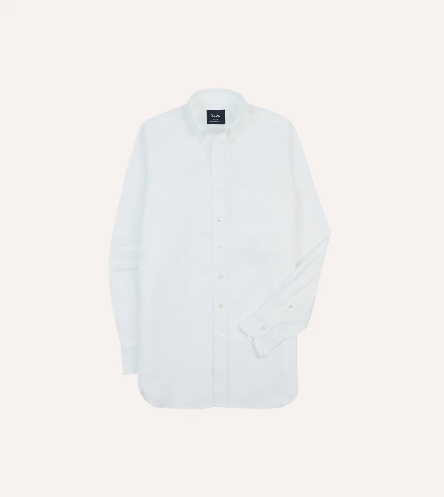 Pinpoint Oxford Button Down Shirt - White