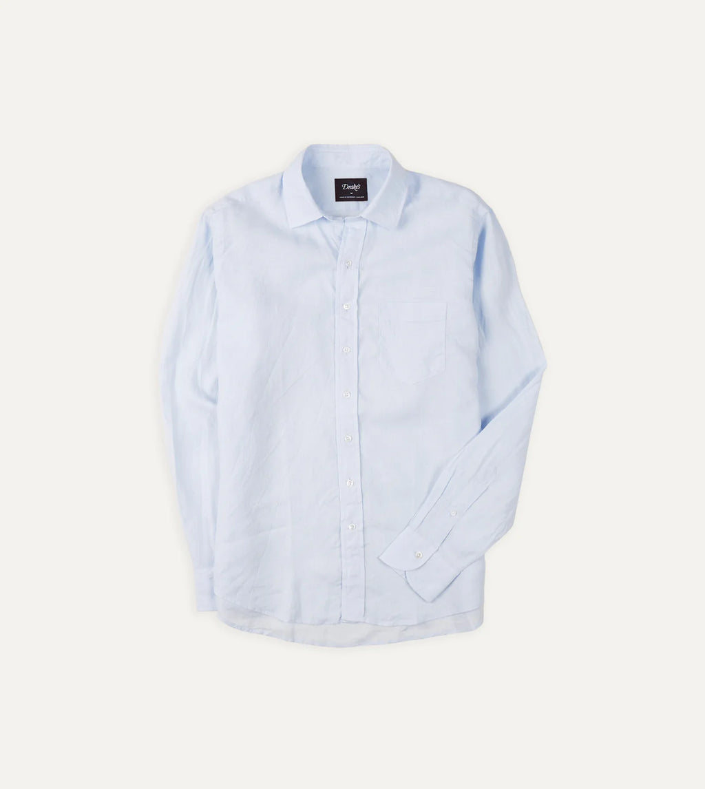 The Linen Summer Shirt - Sky Blue