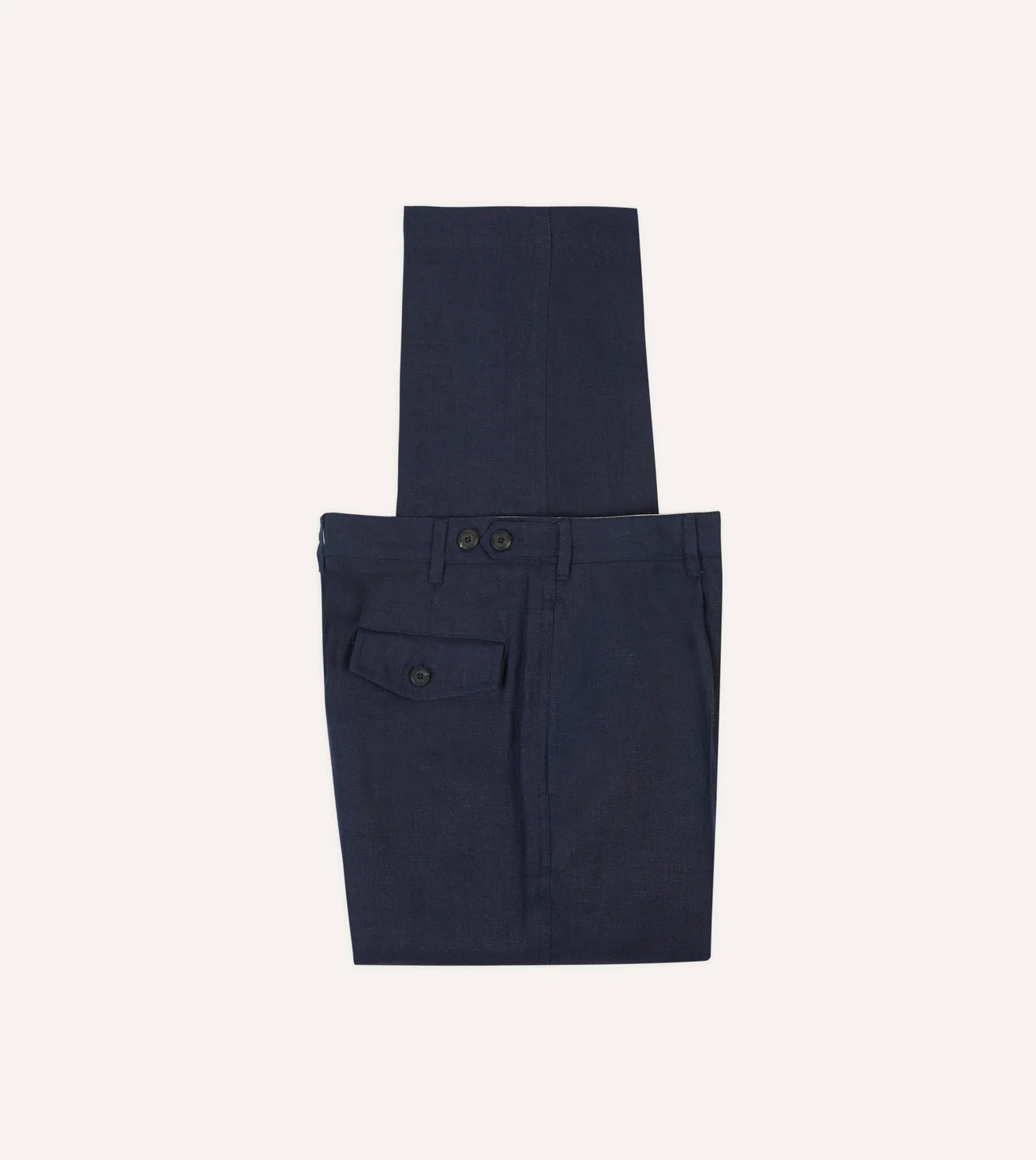 Antique Linen Games Trouser - Navy
