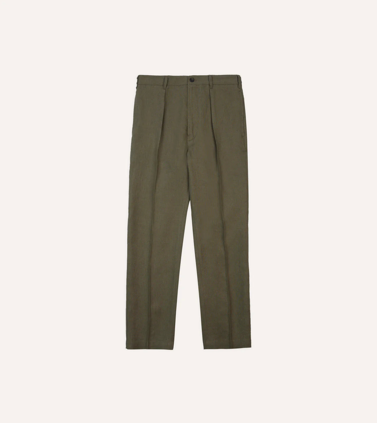 Antique Linen Games Trouser - Olive