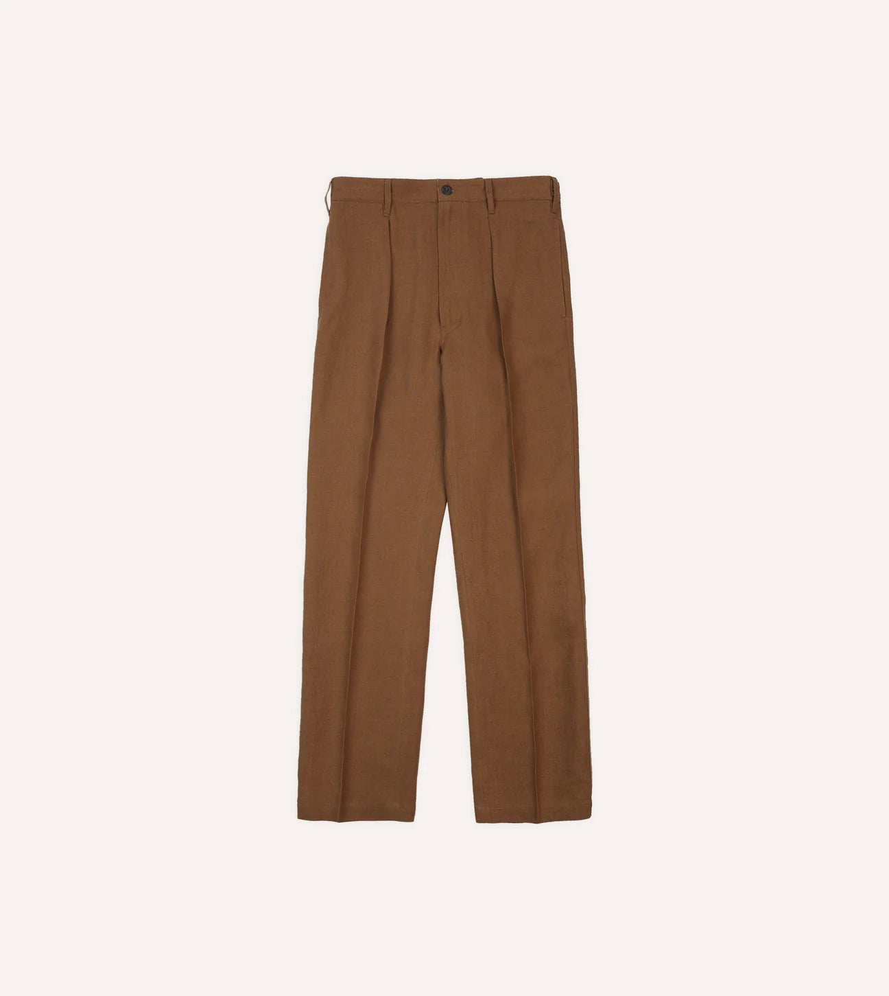 Antique Linen Games Trouser - Tobacco