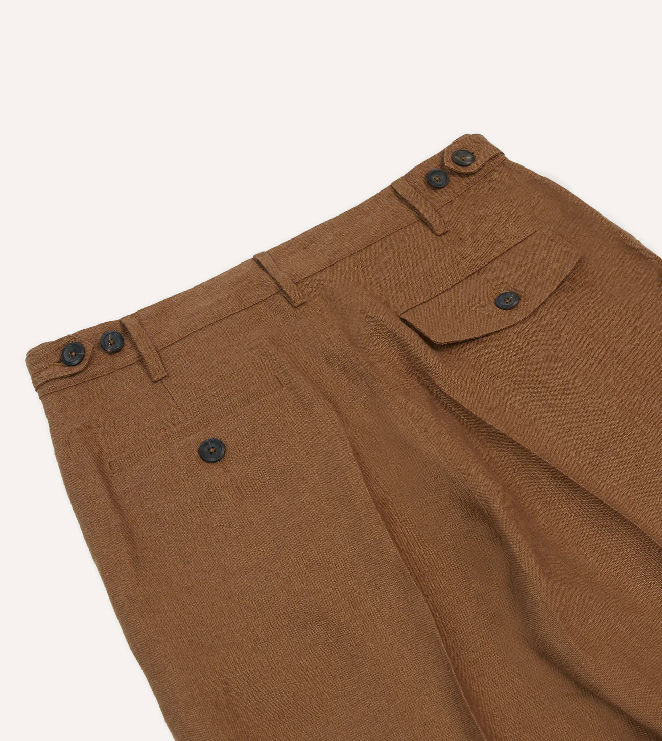 Antique Linen Games Trouser - Tobacco