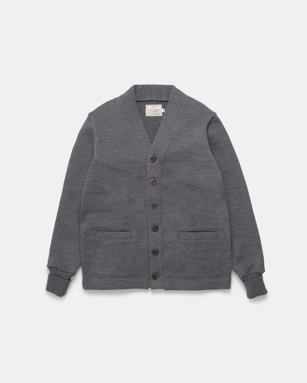 Classic Wool Cardigan - Charcoal