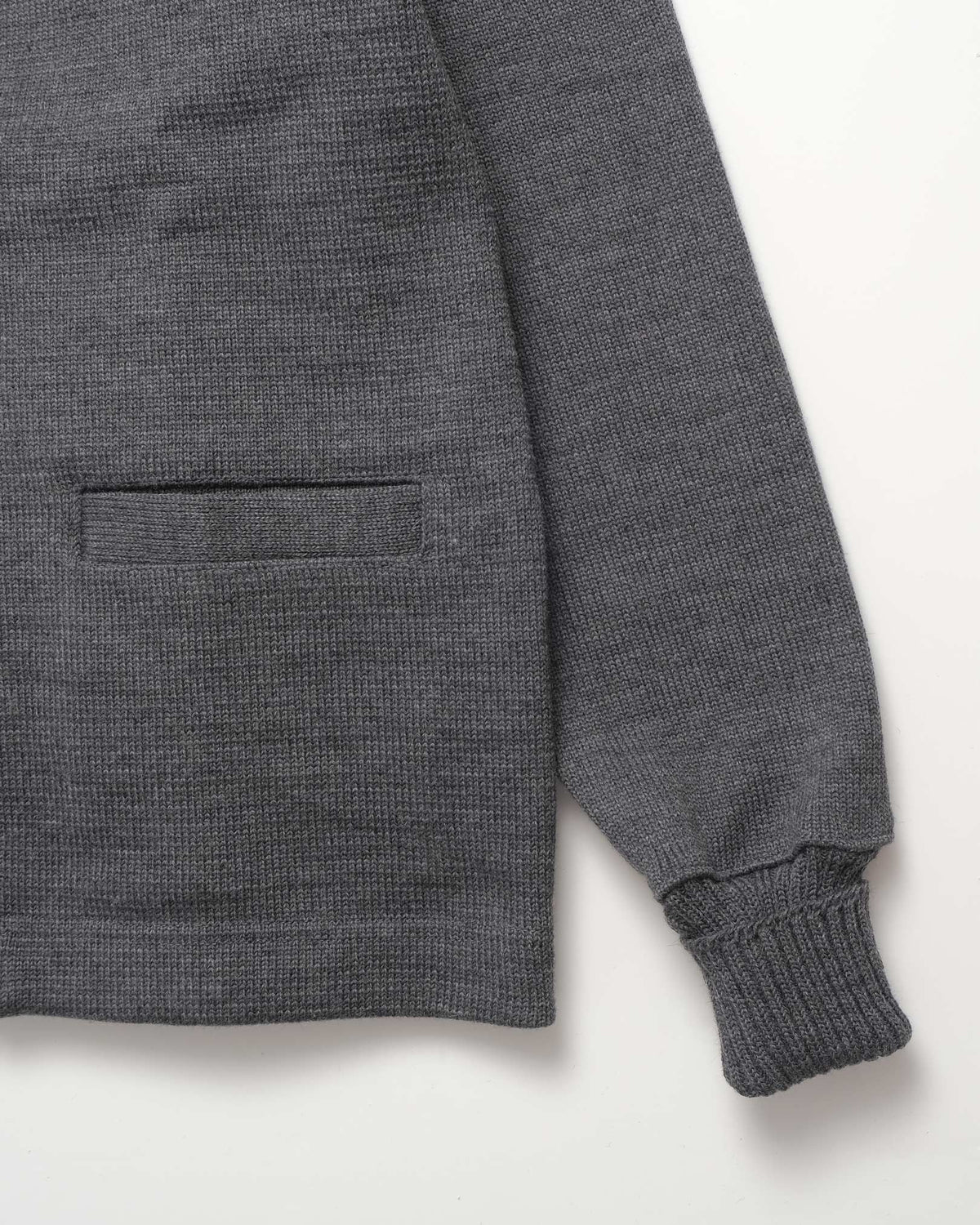 Classic Wool Cardigan - Charcoal