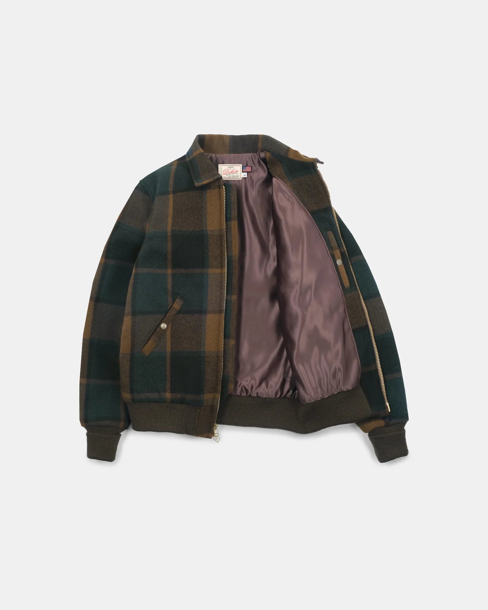 Dehen 1920 Melton Wool Weekender Jacket - Oregon Plaid