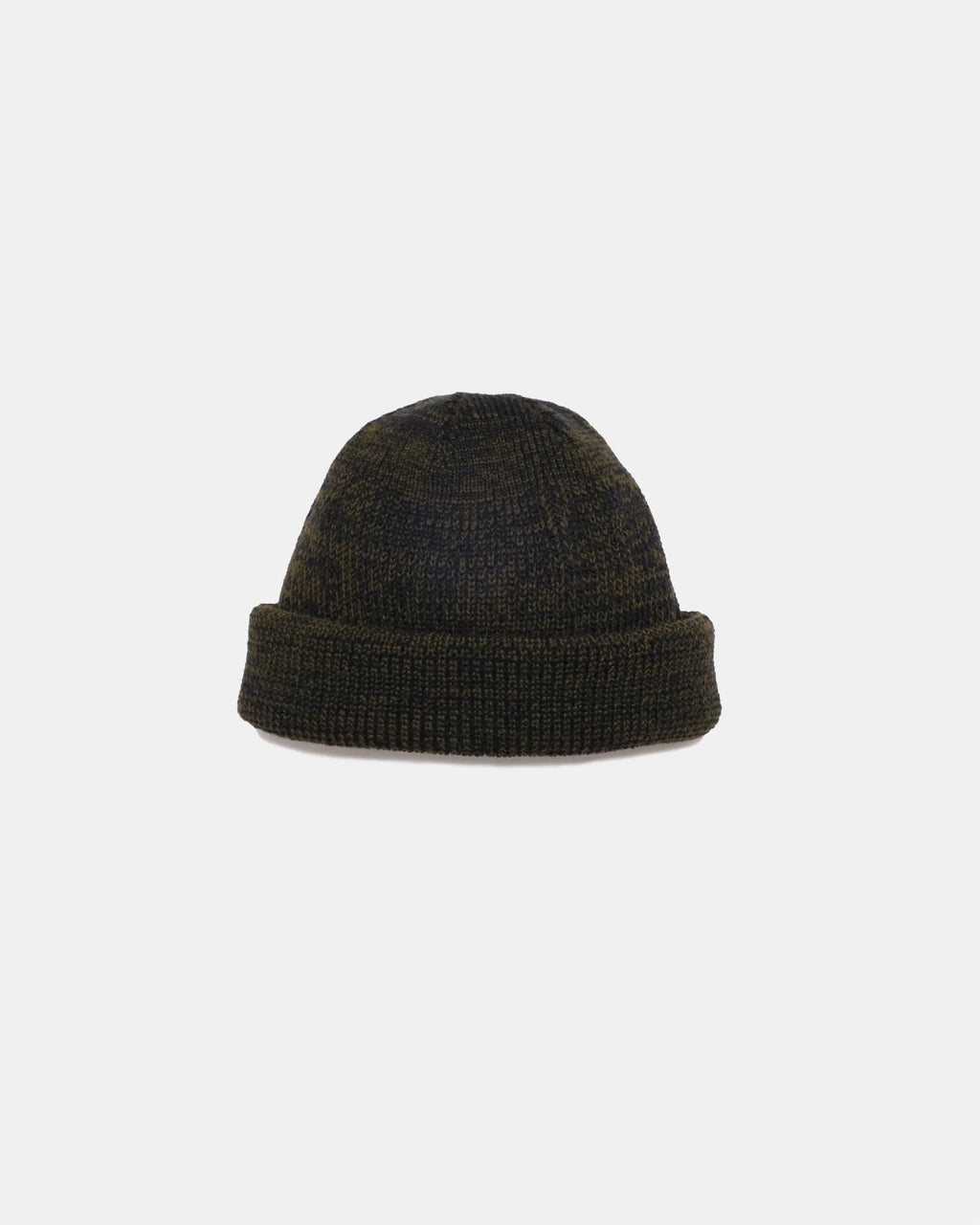 Wool Knit Watch Cap - Loden/Navy Mix