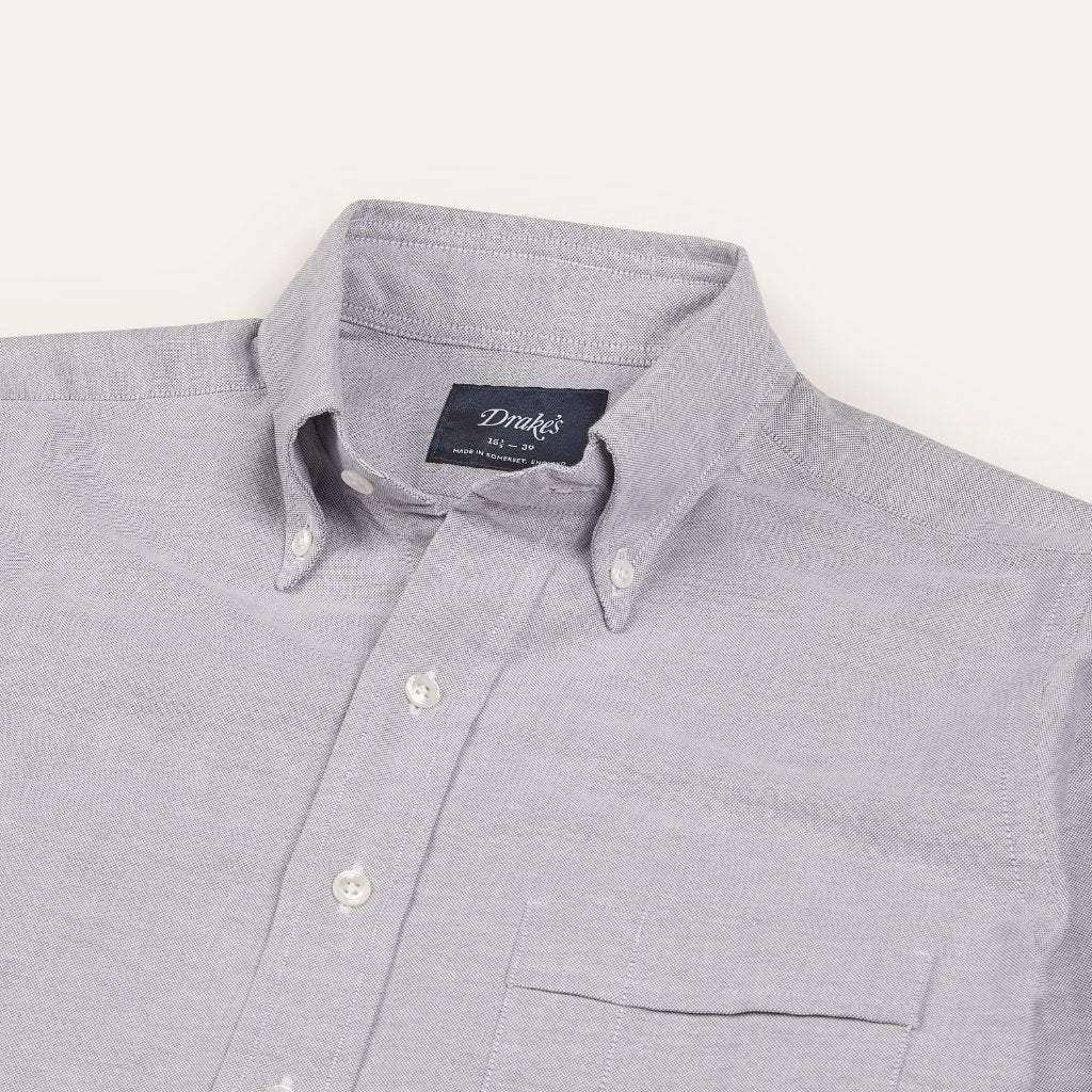 Button Down Oxford Shirt - Gray