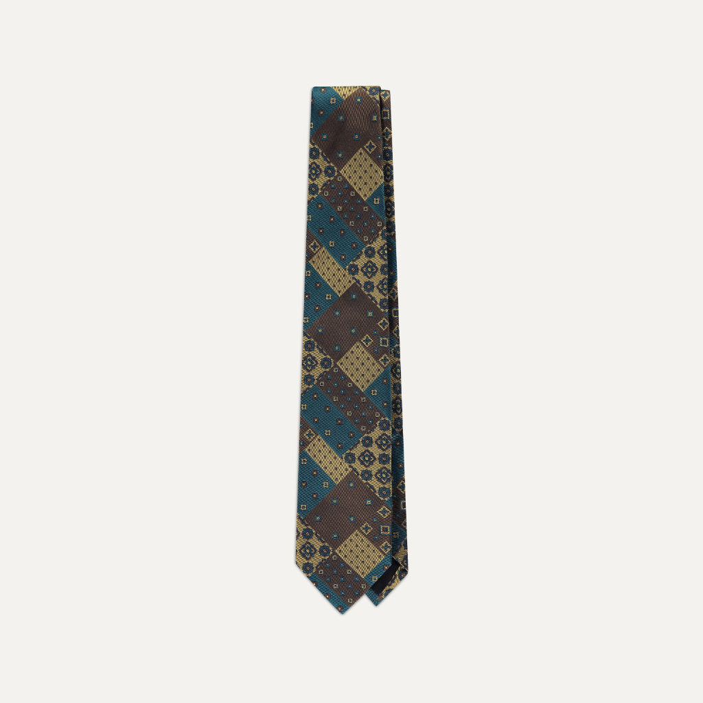 Multi-Layered Vintage Silk Tie