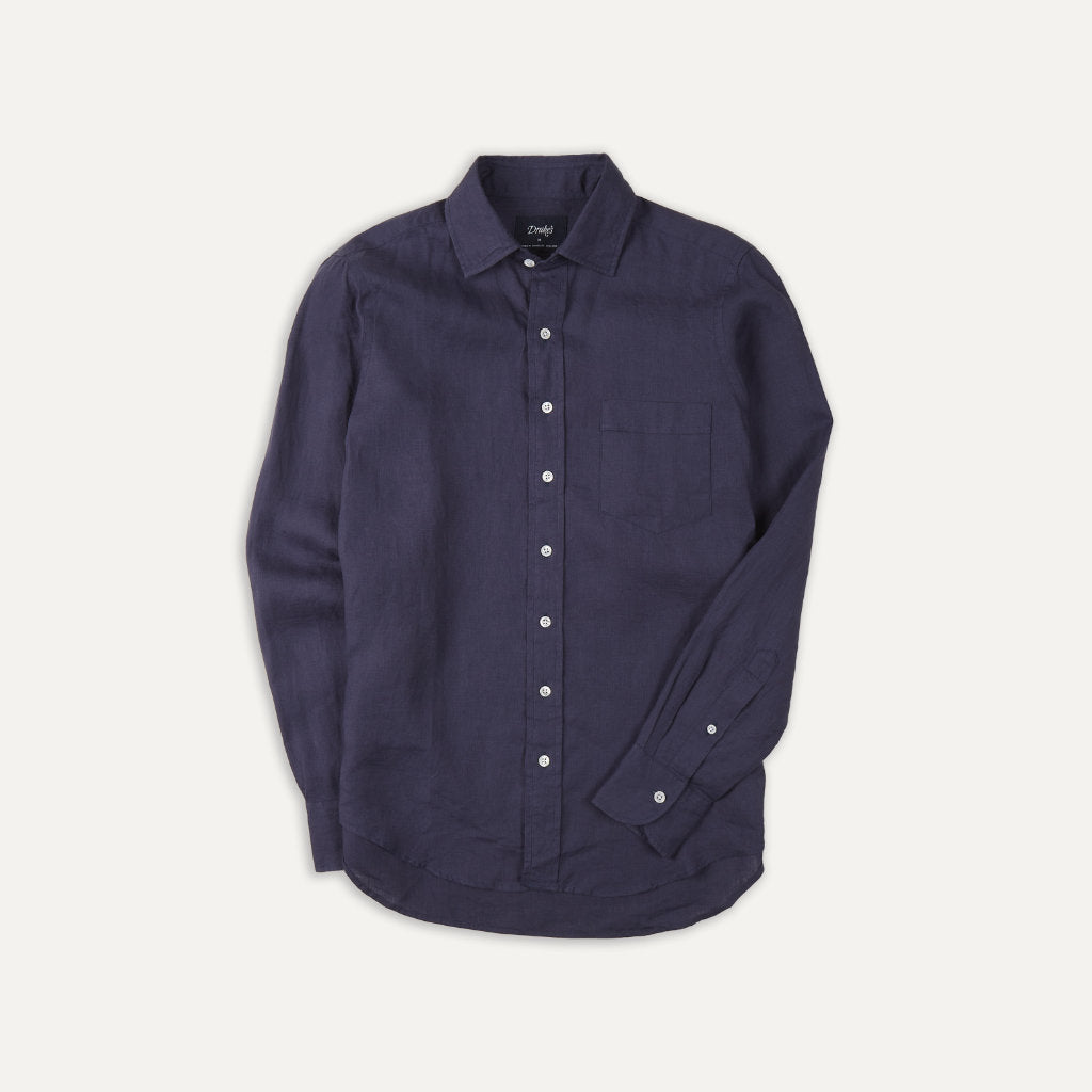 The Linen Summer Shirt; Navy