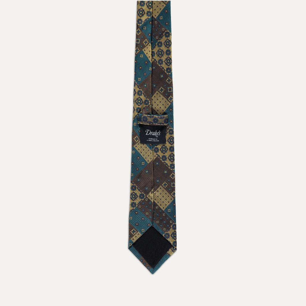 Multi-Layered Vintage Silk Tie