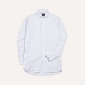 Button Down Oxford Shirt - Light Blue Ticking Stripe - Old House Provisions