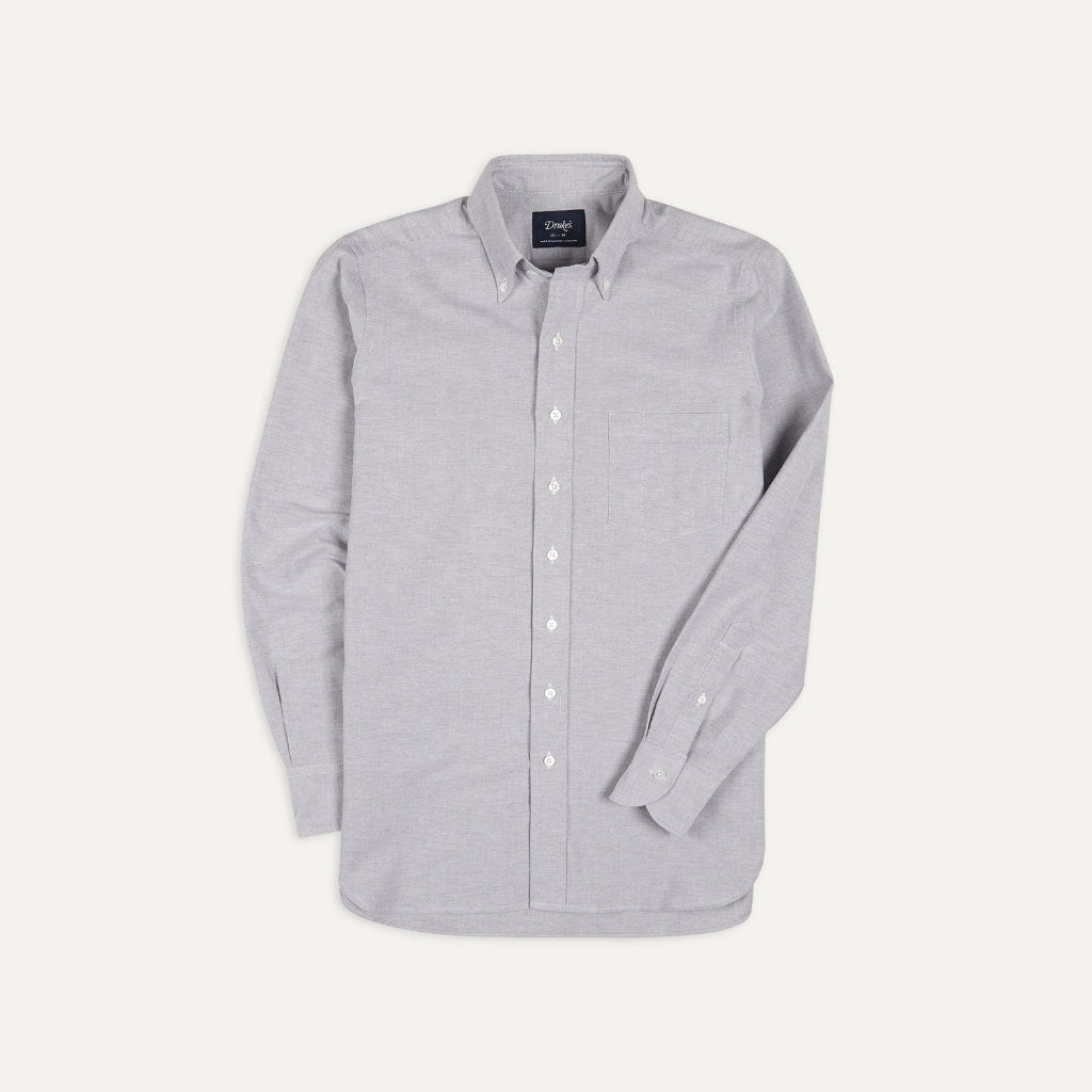 Button Down Oxford Shirt - Gray