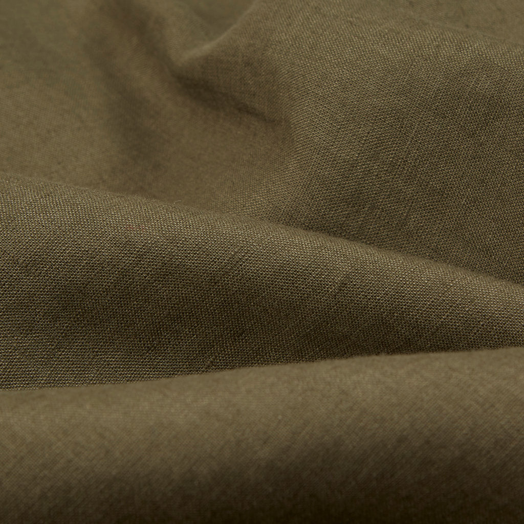 The Linen Summer Shirt; Khaki Green