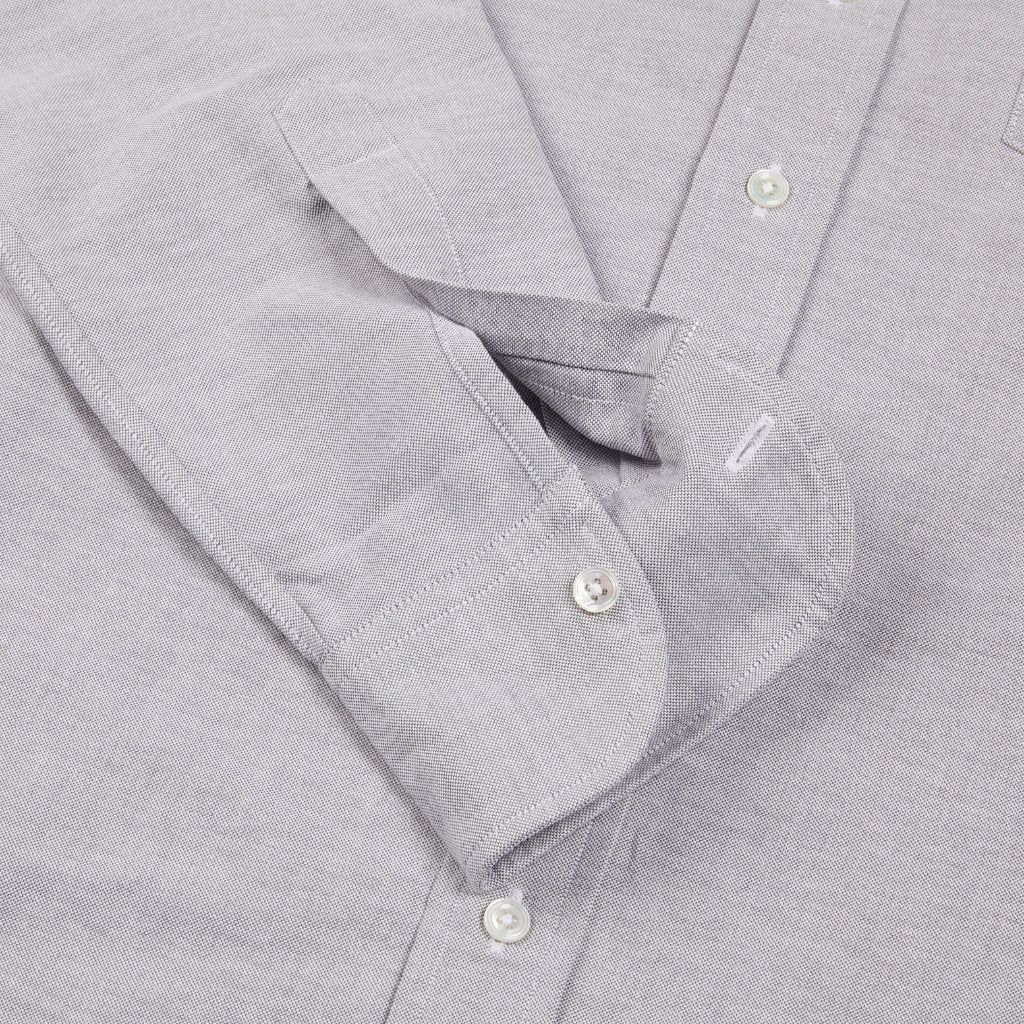 Button Down Oxford Shirt; Gray