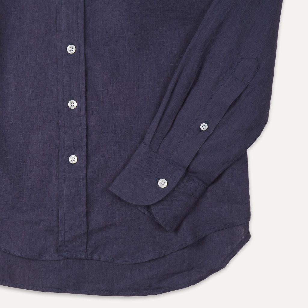 The Linen Summer Shirt; Navy