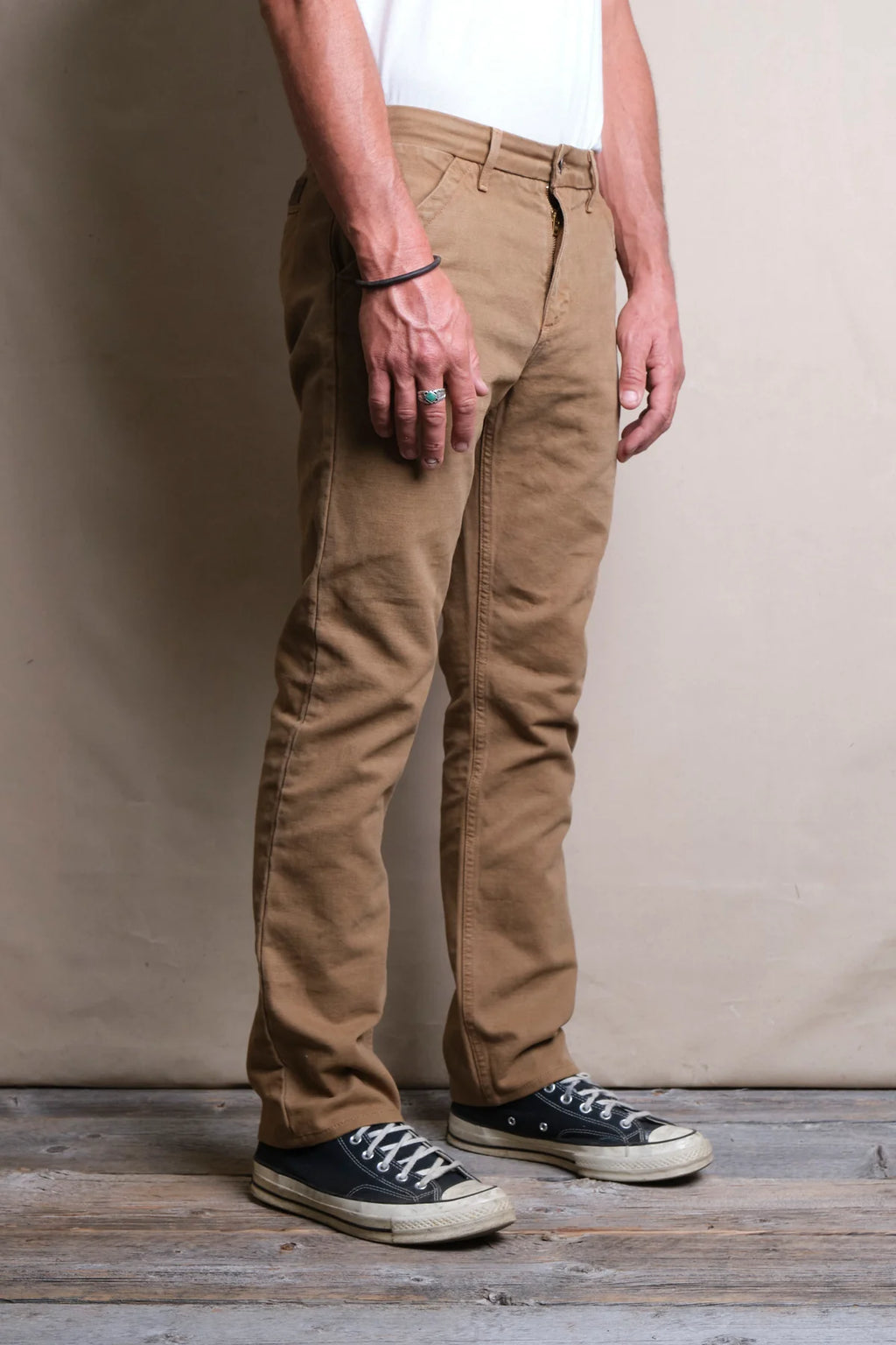 Workers Chino Slim Straight 14 Ounce Slub - Tan