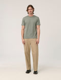 Håndværk crew neck T-shirt in Poppy Seed color, soft cotton fabric, with a classic fit and minimal design.