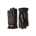 Jake Italian Lamb Nappa Lined Handsewn Gloves - Black
