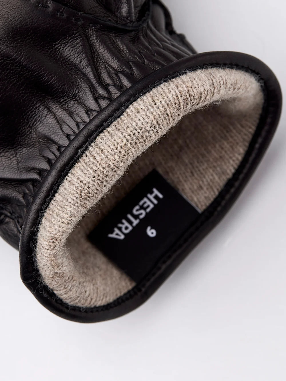 Jake Italian Lamb Nappa Lined Handsewn Gloves - Black