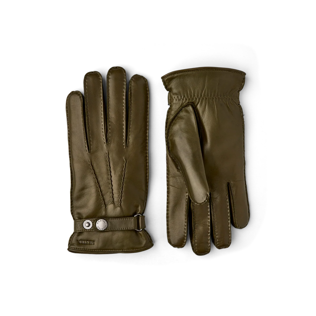 Jake Italian Lamb Nappa Lined Handsewn Gloves - Loden