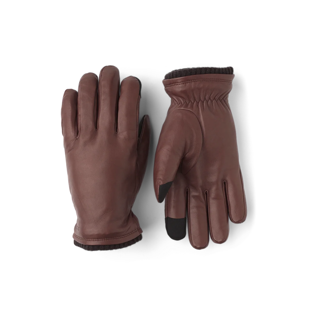 John Lamb Nappa Lined Touch Screen Gloves - Brown