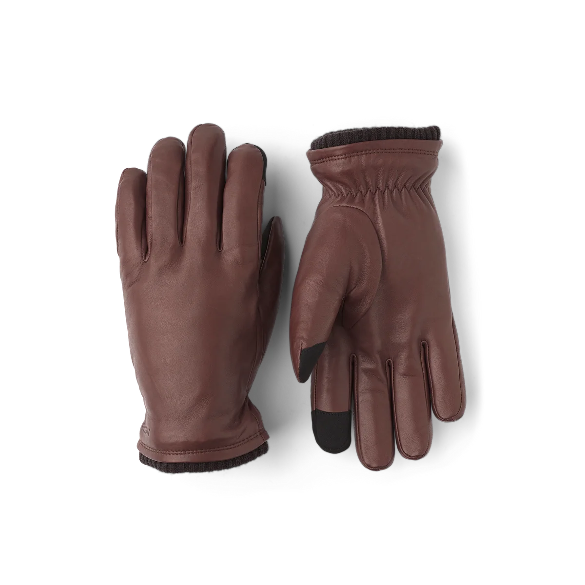 John Lamb Nappa Lined Touch Screen Gloves - Brown