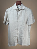 Linen Resort Shirt - Light Brown