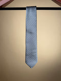 Herringbone Silk Tipped Tie - Gray