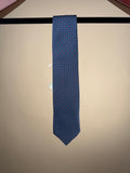 Mini Floral Dot Untipped Tie - Blue