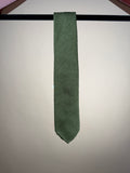 Shantung Silk Untipped Tie - Green