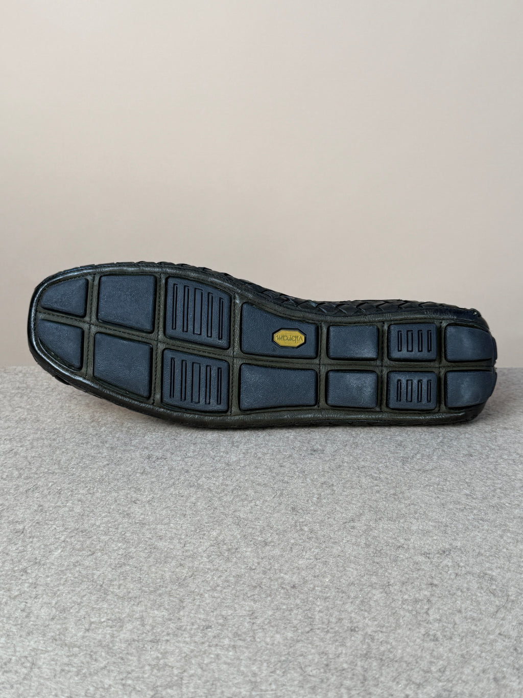 Green woven driving loafer by Mario Bemer, stylish footwear with intricate woven design and comfortable slip-on style.