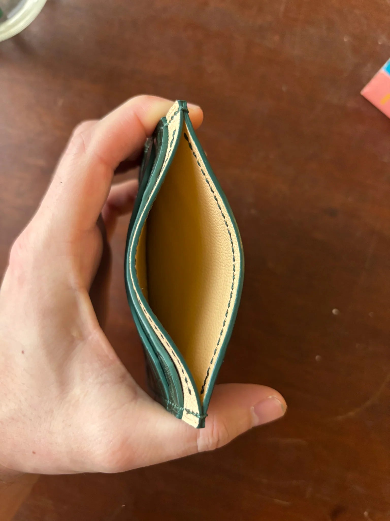 Cardholder - Green Alligator