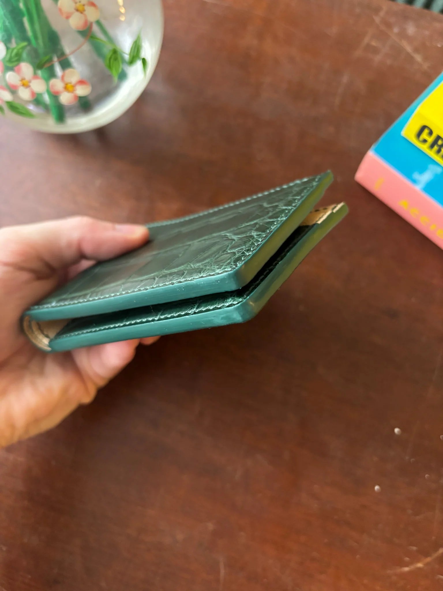 Billfold Wallet - Green Alligator