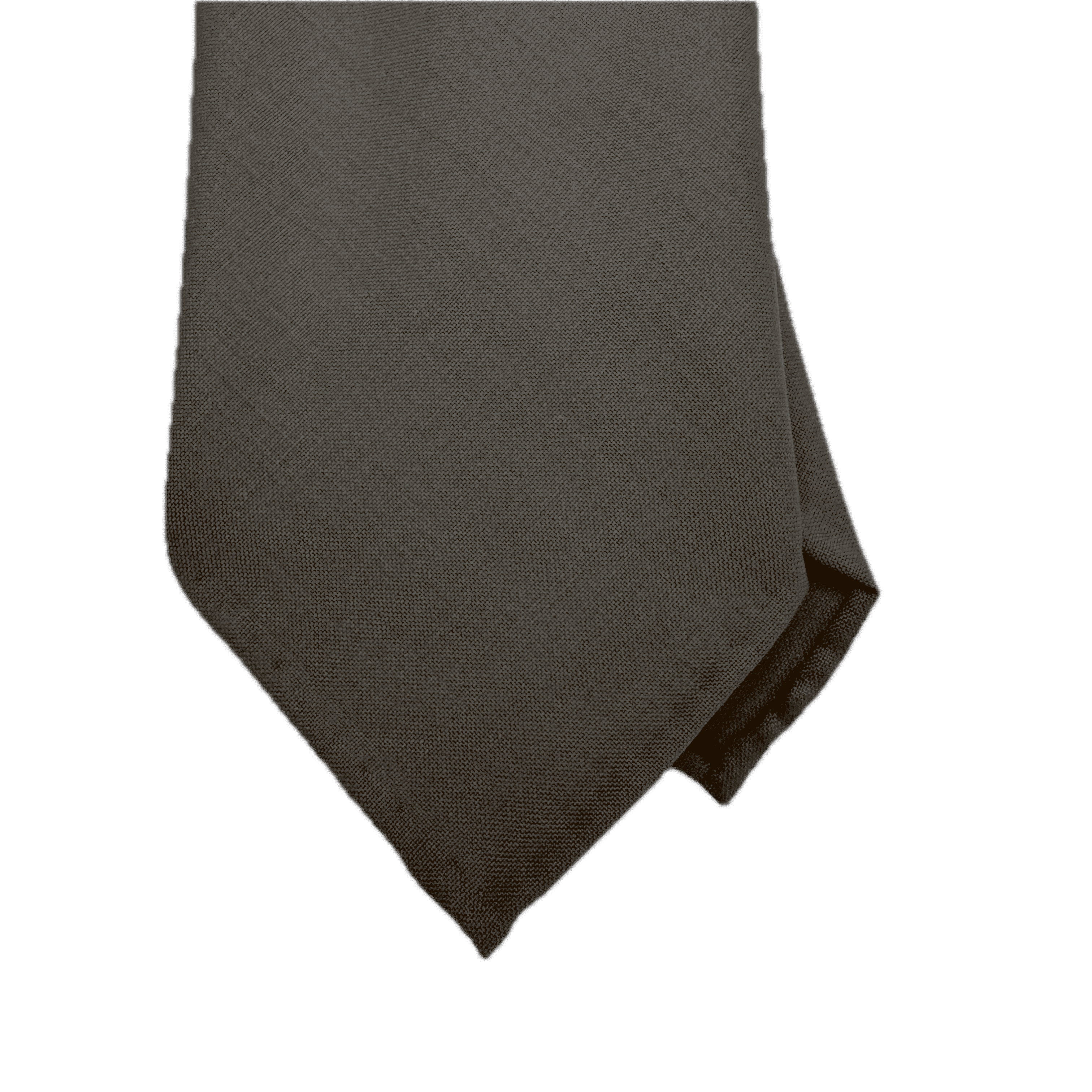 Wool Mohair Three-Fold Tie - Olive
