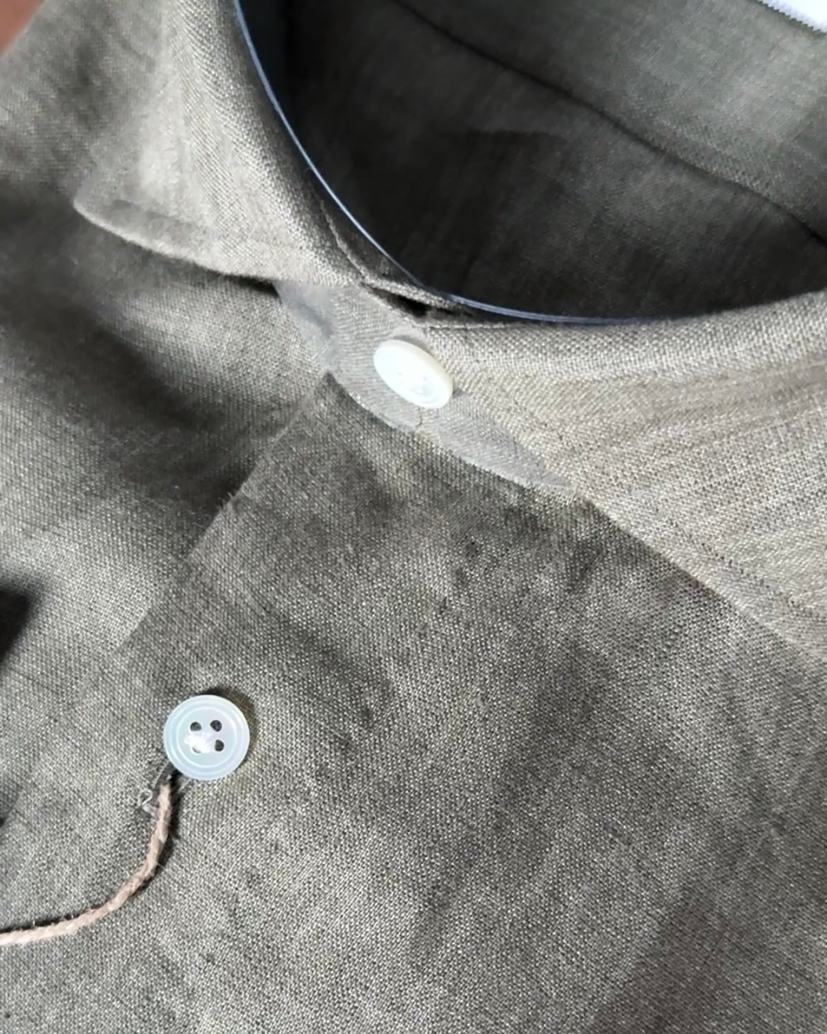 Olive Linen Shirt