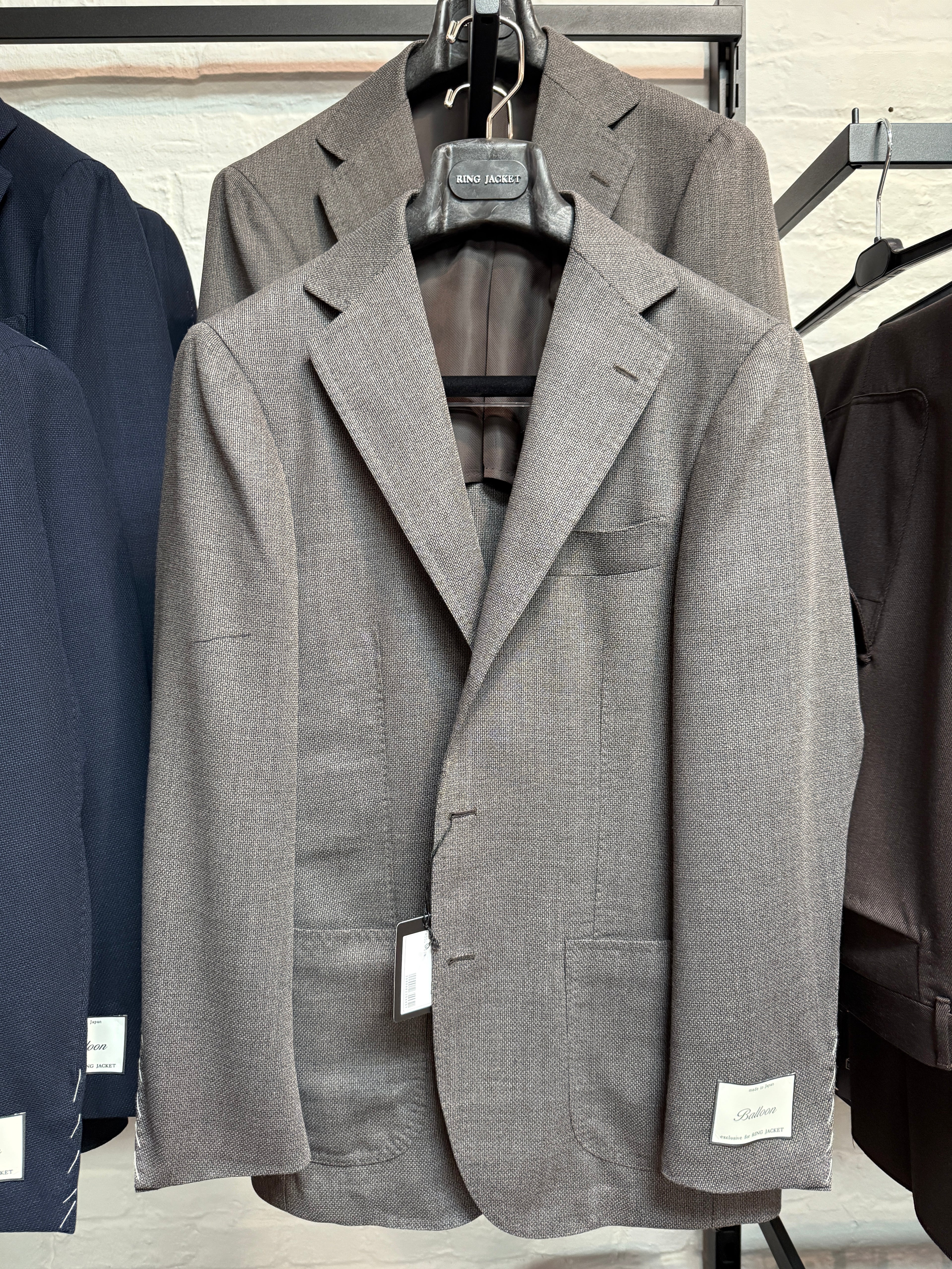 Wool Hopsack Sport Coat - Light Brown